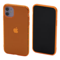 FixPremium - Case Clear for iPhone 11, orange