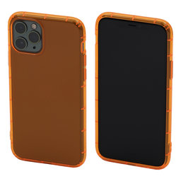 FixPremium - Case Clear for iPhone 11 Pro, orange