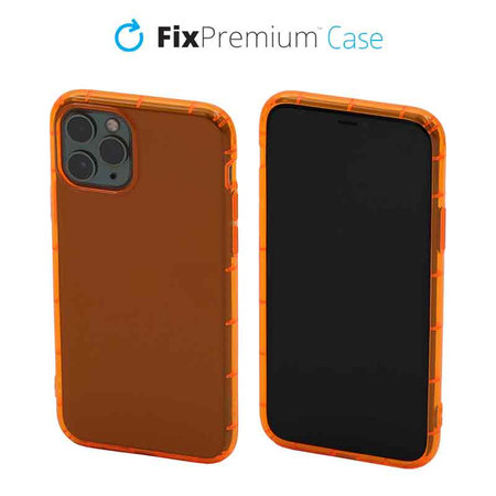 FixPremium - Case Clear for iPhone 11 Pro, orange