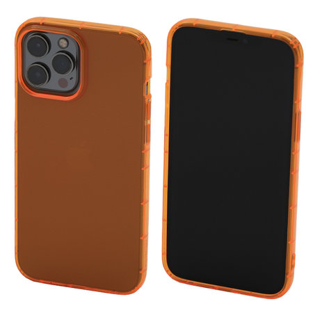 FixPremium - Case Clear for iPhone 13 Pro Max, orange