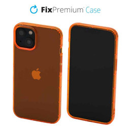 FixPremium - Case Clear for iPhone 14, orange