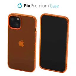 FixPremium - Case Clear for iPhone 14, orange