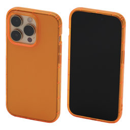 FixPremium - Case Clear for iPhone 14 Pro, orange