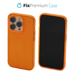 FixPremium - Case Clear for iPhone 14 Pro, orange