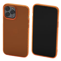 FixPremium - Case Clear for iPhone 14 Pro Max, orange