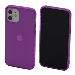 FixPremium - Case Clear for iPhone 12 & 12 Pro, violet