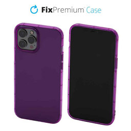 FixPremium - Case Clear for iPhone 12 Pro Max, violet