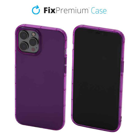 FixPremium - Case Clear for iPhone 12 Pro Max, violet