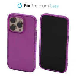 FixPremium - Case Clear for iPhone 14 Pro, violet