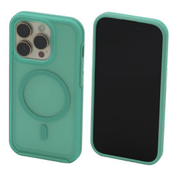 FixPremium - Case Clear withMagSafe for iPhone 14 Pro, mint blue