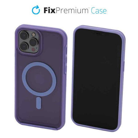 FixPremium - Case Clear withMagSafe for iPhone 12 Pro Max, violet