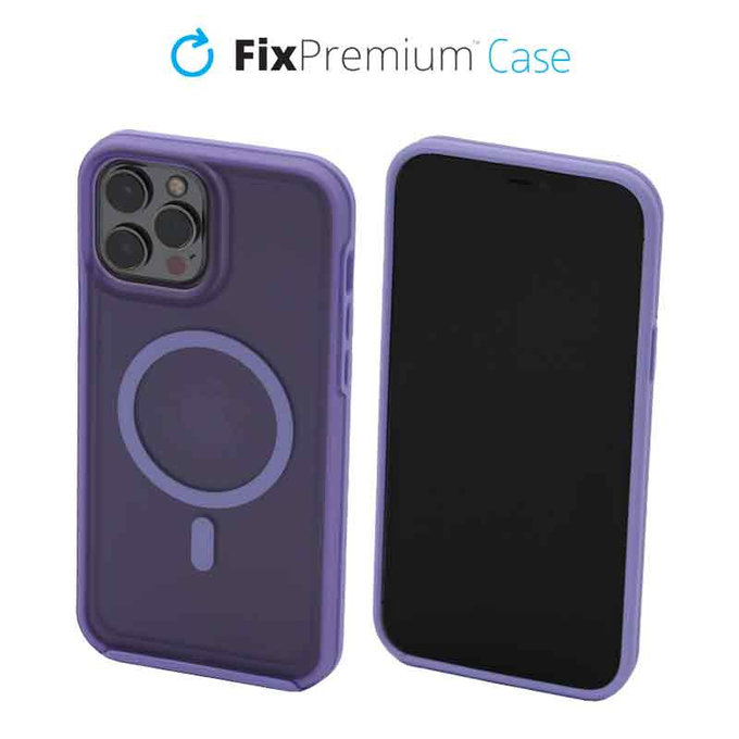 FixPremium - Case Clear withMagSafe for iPhone 14 Pro Max, violet