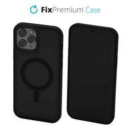 FixPremium - Case Clear withMagSafe for iPhone 12 Pro Max, frost black