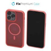 FixPremium - Case Clear withMagSafe for iPhone 13 Pro Max, peach pink