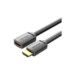 Vention - HDMI (F) / HDMI (M) Cable, HDMI 2.0 (0.5m), black