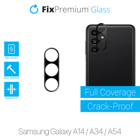 FixPremium Glass - Rear Camera Lens Protector for Samsung Galaxy A14, A34 & A54