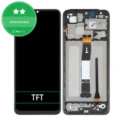 Xiaomi Redmi 12C 22120RN86G 22126RN91Y - LCD Display + Touch Screen + Frame (Black) TFT