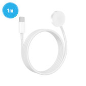 Magnetic fast charger to USB-C cable for Apple Watch, 1 m, plastic, bulk