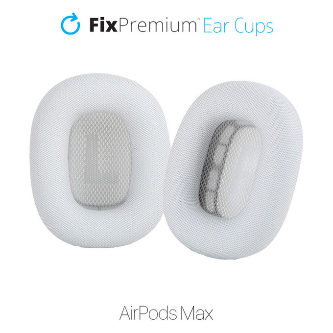 Replacement Ear Pads for Apple AirPods Max (Fabric), white