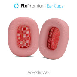 FixPremium - Spare Ear Pads for Apple AirPods Max (Fabric), red