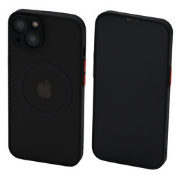 FixPremium - Case Matte with MagSafe for iPhone 13 & 14, black
