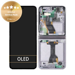 Samsung Galaxy Z Flip 5 F731B - LCD Display + Touch Screen + Frame (Lavender) GH82-31828C, GH82-31827C Genuine Service Pack