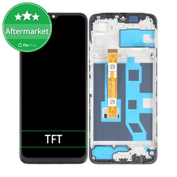 Oppo A17 - LCD Display + Touch Screen + Frame (Midnight Black) TFT
