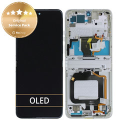 Motorola Razr 40 - LCD Display + Touch Screen + Frame (Vanilla Cream) - 5D68C22835 Genuine Service Pack