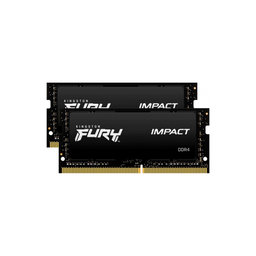 Kingston Fury Impact - RAM Memory SO-DIMM 32GB (2x16GB) DDR4 2666MHz - KF426S15IBK2/32 Genuine Service Pack