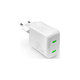 PURO - Charging Adapter MiniPro 2x USB-C, GaN, 35W, white