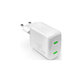 PURO - Charging Adapter MiniPro 2x USB-C, GaN, 35W, white