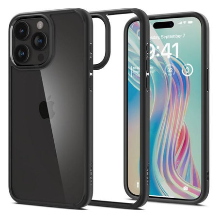 Spigen - Case Ultra Hybrid for iPhone 15 Pro Max, matte black