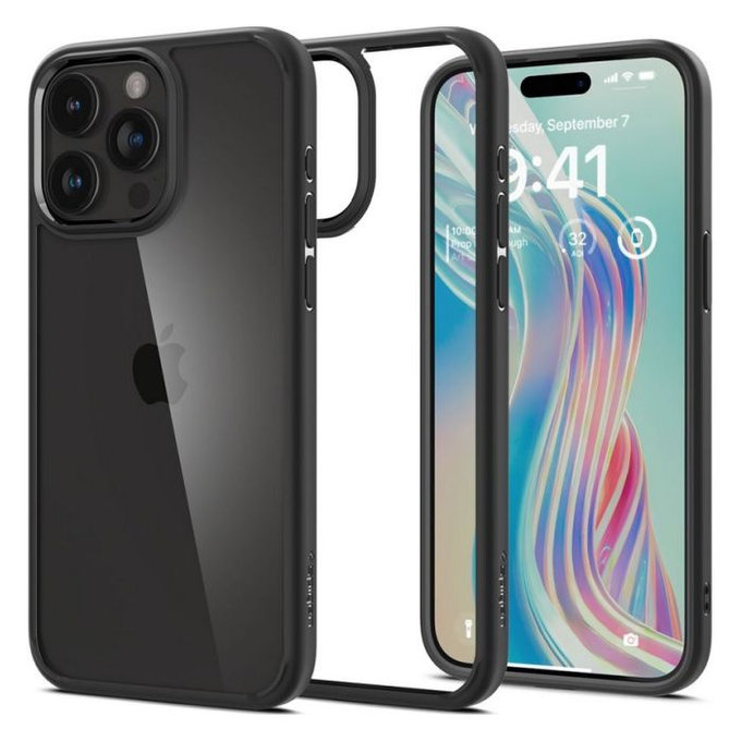 Spigen Case Ultra Hybrid for iPhone 15 Pro Max, matte black