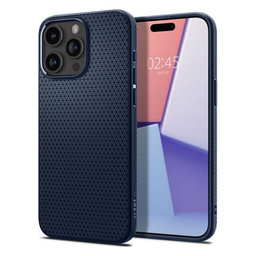 Spigen - Case Liquid Air for iPhone 15 Pro, navy blue