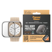 Tempered Glass Full Body D3O for Apple Watch 9/8/7 45 mm, Transparent, PanzerGlass