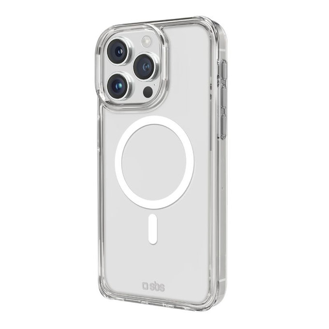 SBS - Case Light Mag with MagSafe for iPhone 15 Pro, transparent