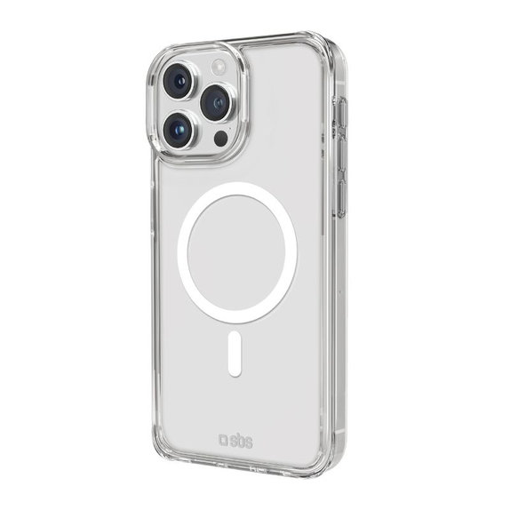 SBS - Case Light Mag with MagSafe for iPhone 15 Pro Max, transparent