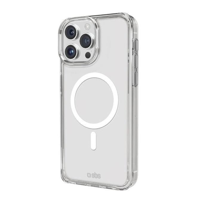 SBS - Case Light Mag with MagSafe for iPhone 15 Pro Max, transparent