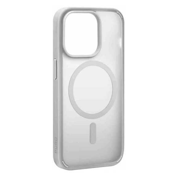PURO - Case Gradient with MagSafe for iPhone 15 Pro Max, silver
