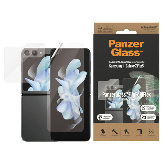 Protective Film UWF AB for Samsung Z Flip5, Clear, PanzerGlass