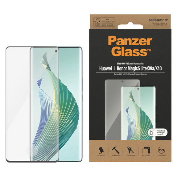 Tempered Glass UWF for Honor Magic5 Lite, Black, PanzerGlass