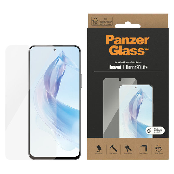Tempered Glass UWF for Honor 90 Lite, Clear, PanzerGlass