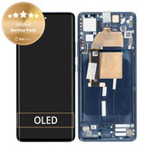 Motorola Edge 30 Fusion - LCD Display + Touch Screen + Frame (Neptune Blue) - 5D68C21190 Genuine Service Pack