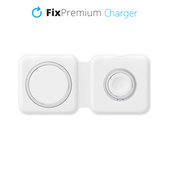 FixPremium - MagSafe Duo for iPhone & Apple Watch, white