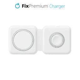 FixPremium - MagSafe Duo for iPhone & Apple Watch, white