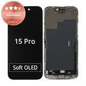 Display for iPhone 15 Pro, Touch Screen with Frame, Refurbished