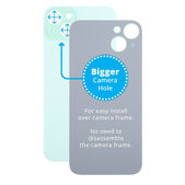 Apple iPhone 15 Plus - Rear Housing Glass with Bigger Camera Hole (Green)