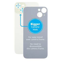 Apple iPhone 15 Plus - Rear Housing Glass with Bigger Camera Hole (Yellow)