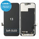Display Soft OLED for iPhone 13, Touch Screen with Frame, FixPremium