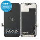 Display Soft OLED for iPhone 13, Touch Screen with Frame, FixPremium
